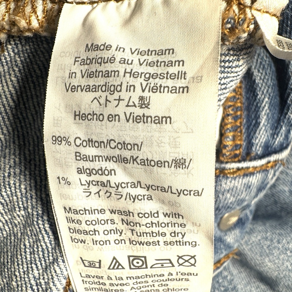 Madewell Jeans Womens Perfect Vintage Crop Jean Denim Distressed‎ 30 Actual 34" - Picture 12 of 15